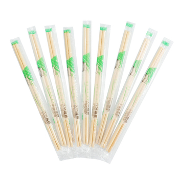 Μίας χρήσης ξυλάκια μπαμπού, καρβονισμένα, ατομικά συσκευασμένα, 50 ζεύγη ανά συσκευασία, δυνατότητα εκτύπωσης λογότυπου