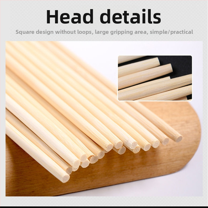 Jednorazové bambusové paličky na jedlo, karbonizované, samostatne balené, 50 párov v balení, možnosť tlače loga