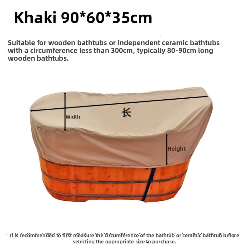 Fürdőkád-takaró – Oxford anyagból, porvédett, vízálló és szigetelt, felnőtteknek