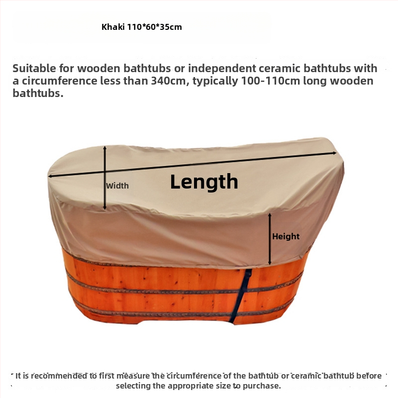 Fürdőkád-takaró – Oxford anyagból, porvédett, vízálló és szigetelt, felnőtteknek