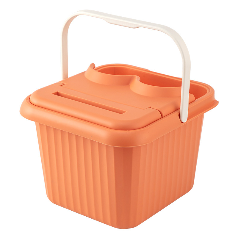 Vas plastic pentru baie a picioarelor, adânc, pentru adulți – un vas izolat pentru înmuierea picioarelor cu masaj, Youlibang