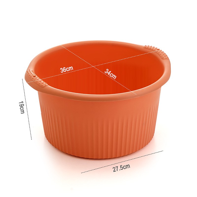 Vas plastic pentru baie a picioarelor, adânc, pentru adulți – un vas izolat pentru înmuierea picioarelor cu masaj, Youlibang