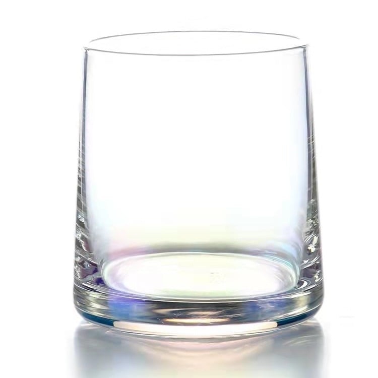 Set de pahare de apă din cristal - formă trapez, finisaj electroplatat, posibilitatea personalizării logo-ului