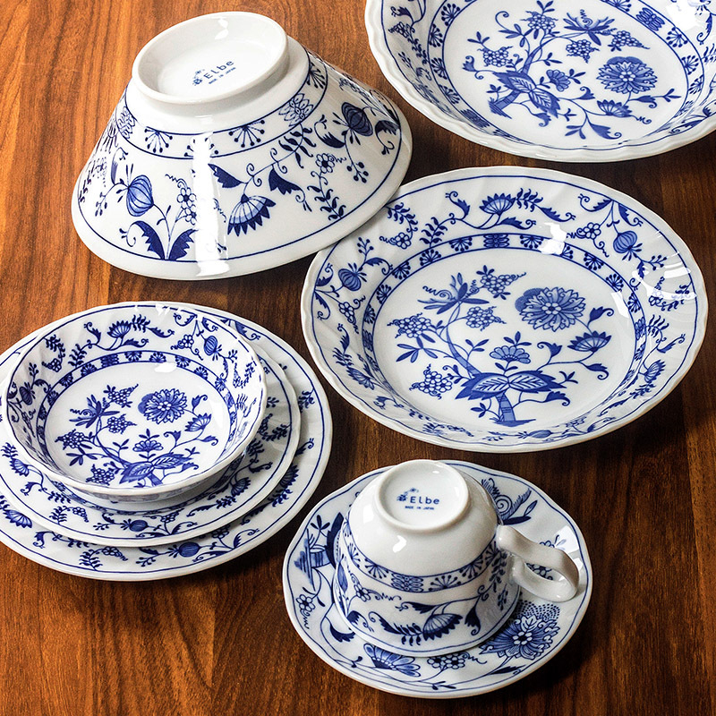 Porcelanski tanjur s cvjetnim uzorkom, pod glazurom, pogodan za mikrovalnu, lagani luksuzni retro stil, uvoz