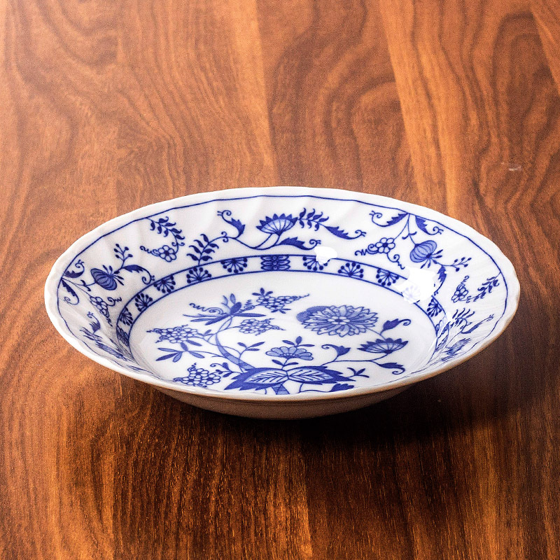 Porcelanski tanjur s cvjetnim uzorkom, pod glazurom, pogodan za mikrovalnu, lagani luksuzni retro stil, uvoz
