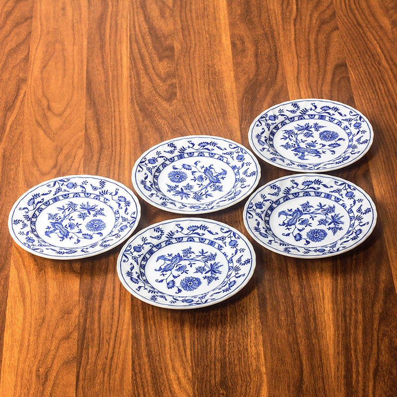 Porcelanski tanjur s cvjetnim uzorkom, pod glazurom, pogodan za mikrovalnu, lagani luksuzni retro stil, uvoz