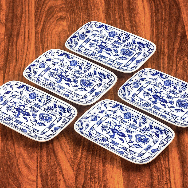 Porcelanski tanjur s cvjetnim uzorkom, pod glazurom, pogodan za mikrovalnu, lagani luksuzni retro stil, uvoz