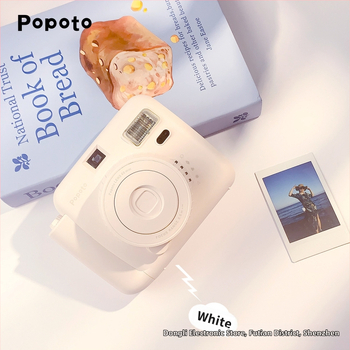 POPOTO MINI Polaroid štýlová mini tlačiareň na fotky — uvedenie na trh 2024, telo z PC, 3-hodinová výdrž batérie, balenie zahŕňa krabicu, návod, 2 batérie a šnúra na nosenie
