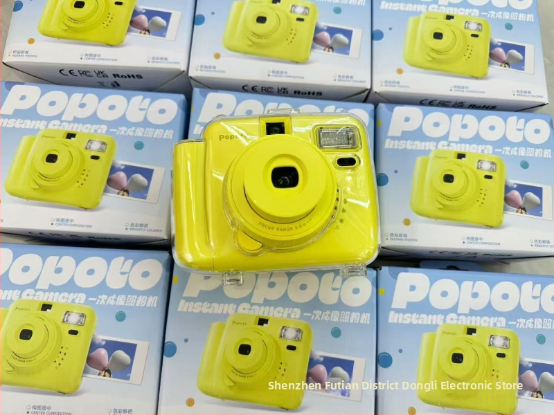 POPOTO MINI Polaroid štýlová mini tlačiareň na fotky — uvedenie na trh 2024, telo z PC, 3-hodinová výdrž batérie, balenie zahŕňa krabicu, návod, 2 batérie a šnúra na nosenie