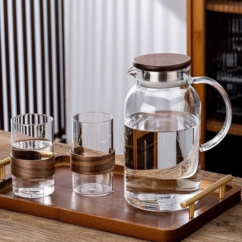 Set čajnoga lonca i šalice kineskog stila – borosilikatno staklo visokog čvrstoće, marka Unique (Stil: kineskog stila; Materijal: borosilikatno staklo; Marka: Unique)