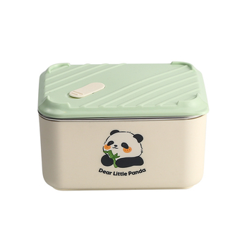 Cutie pentru prânz din oțel inoxidabil 304 cu capac, compatibil cu microunde, dublu strat sigilat, capacitate 501–800 ml