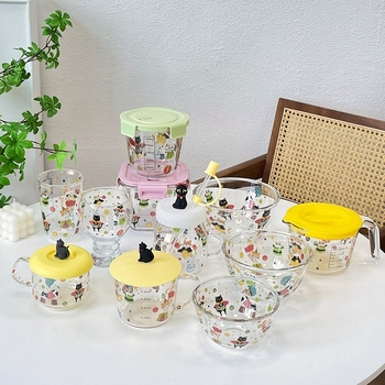 Porcelanska zdjela za doručak s ručkicom, mikrovalna sigurna, površina s glazurom, sladak dizajn