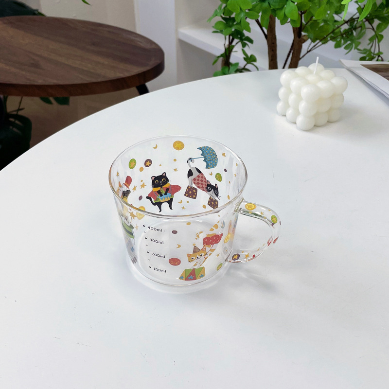 Porcelanska zdjela za doručak s ručkicom, mikrovalna sigurna, površina s glazurom, sladak dizajn