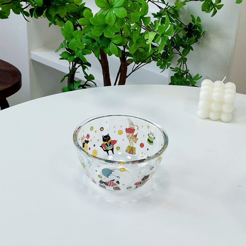 Porcelanska zdjela za doručak s ručkicom, mikrovalna sigurna, površina s glazurom, sladak dizajn