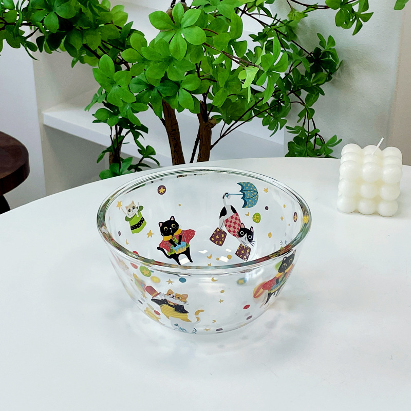 Porcelanska zdjela za doručak s ručkicom, mikrovalna sigurna, površina s glazurom, sladak dizajn