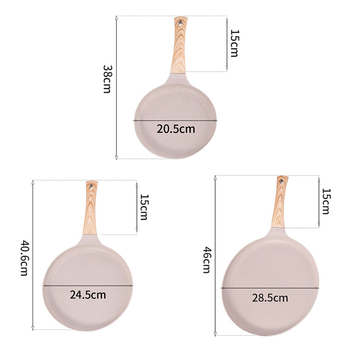 Tiganj za prženje s non-stick premazom, aluminij, model: tiganj za jaja, mogućnost personalizacije loga, pogodan za uobičajene štednjake