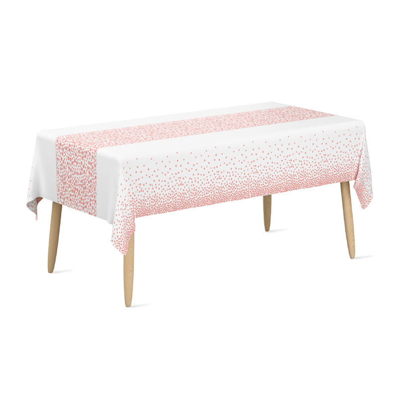 Jednokratni plastični stolnjak pravokutnog oblika s uzorkom pentagramskih točaka, prilagodljiv