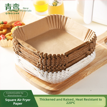 Štvorecový papier do fritézy na vzduch, papier na pečenie so silikónovým olejom, 40 g/m², olej nasávajúci