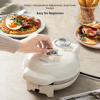 Waflovač s dvojstrannými platničkami, model EL-3025, 750W, 220V/50Hz, mechanické ovládanie