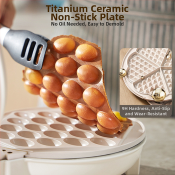 Waflovač s dvojstrannými platničkami, model EL-3025, 750W, 220V/50Hz, mechanické ovládanie