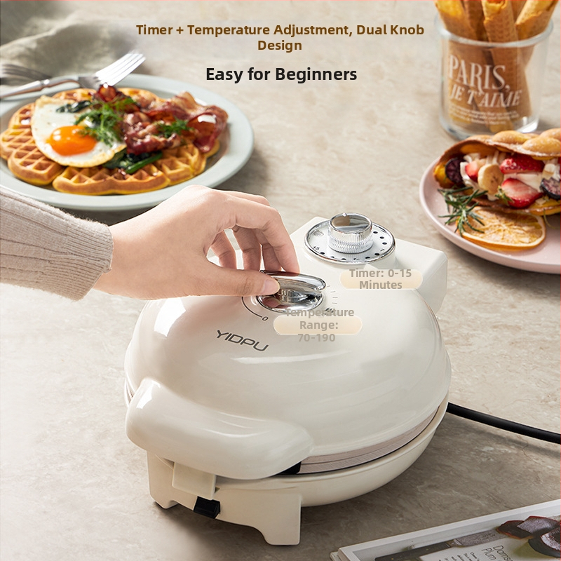 Waflovač s dvojstrannými platničkami, model EL-3025, 750W, 220V/50Hz, mechanické ovládanie