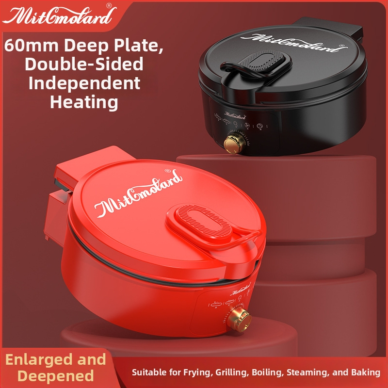 Elektrická panvica na palacinky s dvojitým vykurovaním, 1200W, 220V, pre 4-5 osôb