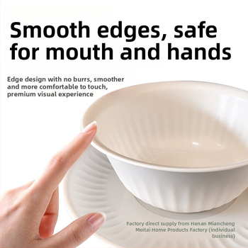 Set de veselă de unică folosință din coajă de orez: boluri, farfurii, căni, linguri; biodegradabil; pentru alimente