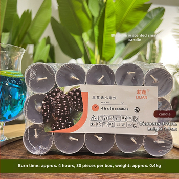 Αρωματικό κερί χωρίς καπνό, κυλινδρικού σχήματος, με ημι-χειροκίνητη και ημι-μηχανική παραγωγή, με εκτυπωμένο λογότυπο