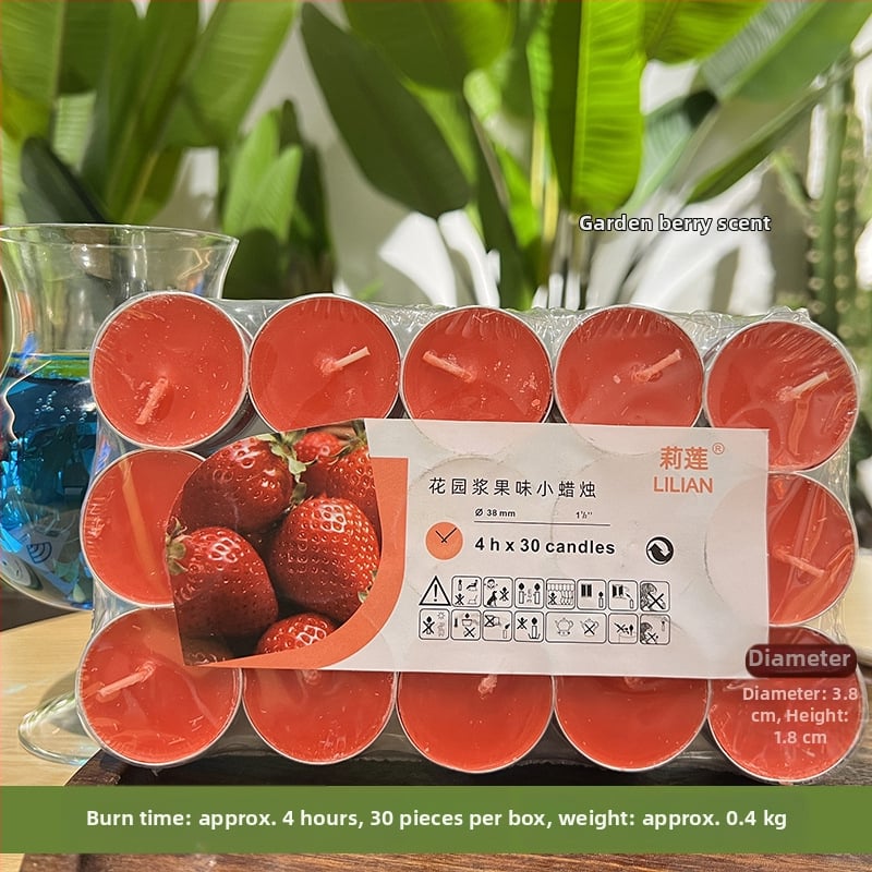 Αρωματικό κερί χωρίς καπνό, κυλινδρικού σχήματος, με ημι-χειροκίνητη και ημι-μηχανική παραγωγή, με εκτυπωμένο λογότυπο