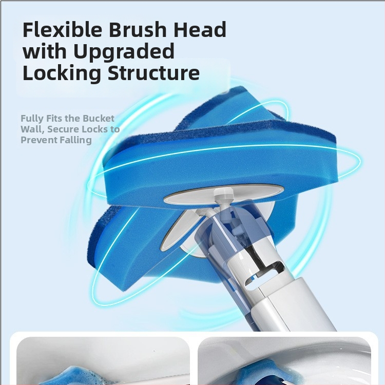 Jednorazová kefa na klozet typu squat – nástenné uchytenie, plast, moderný jednoduchý štýl, Baojiajie