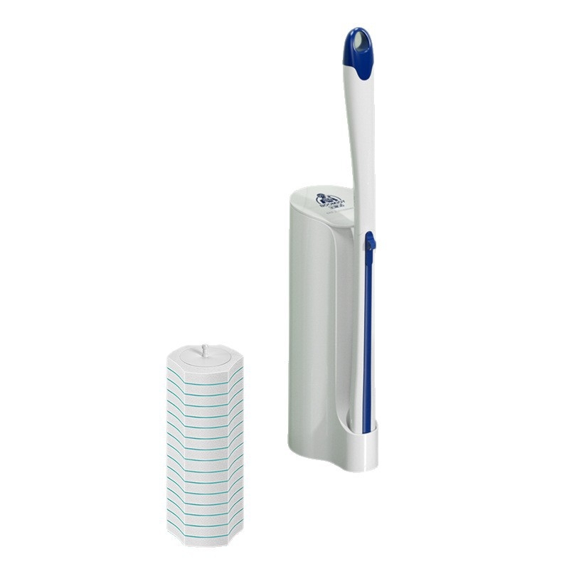 Egyszer használatos guggoló vécé-kefe – falra szerelhető, műanyag, modern egyszerű stílus, Baojiajie