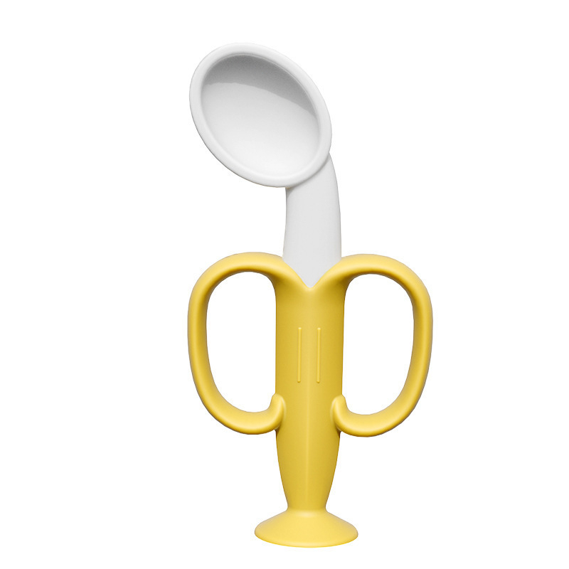 Dječji silikonski pribor: vilica i žlica za samostalno hranjenje, skup za učenje jedenja, minimalistički stil (1 set)