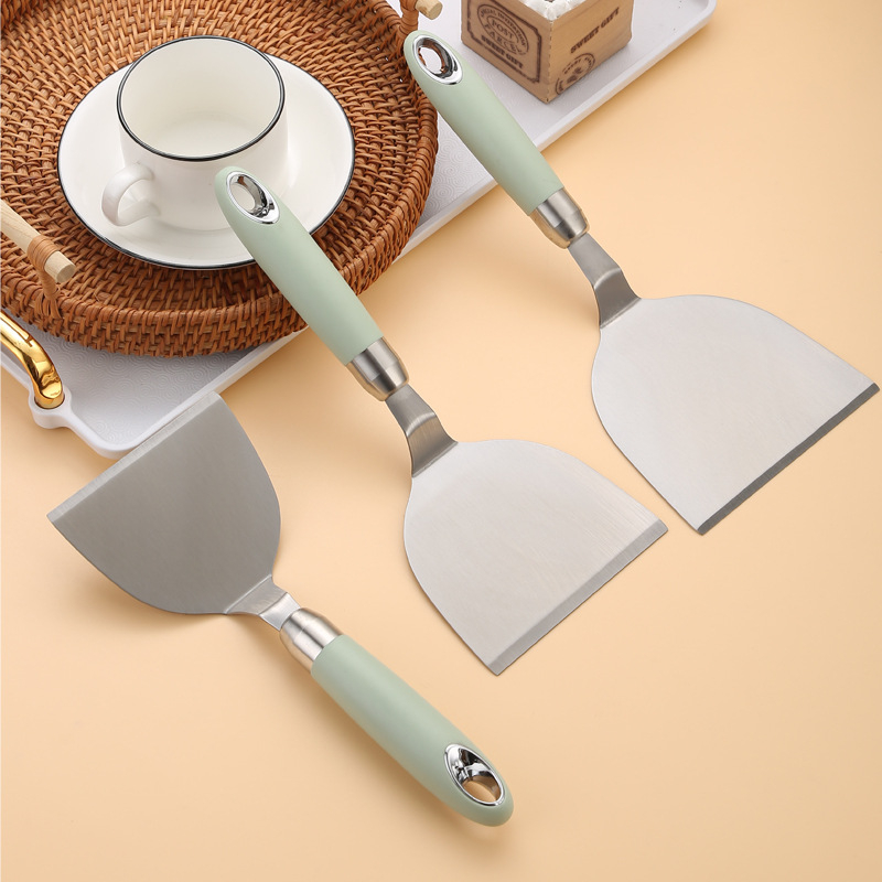 Rozsdamentes acél palacsinta spatula – többfunkciós spatula palacsintákhoz, teppanyakihoz és rántottához, Chef Feng Sheng márka, Nordic wind stílus