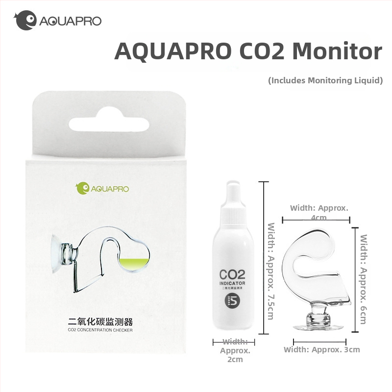 Аквариум CO2 монитор – мониторинг на концентрацията на CO2, стъклена конструкция, марка Fish envy, произход Китай