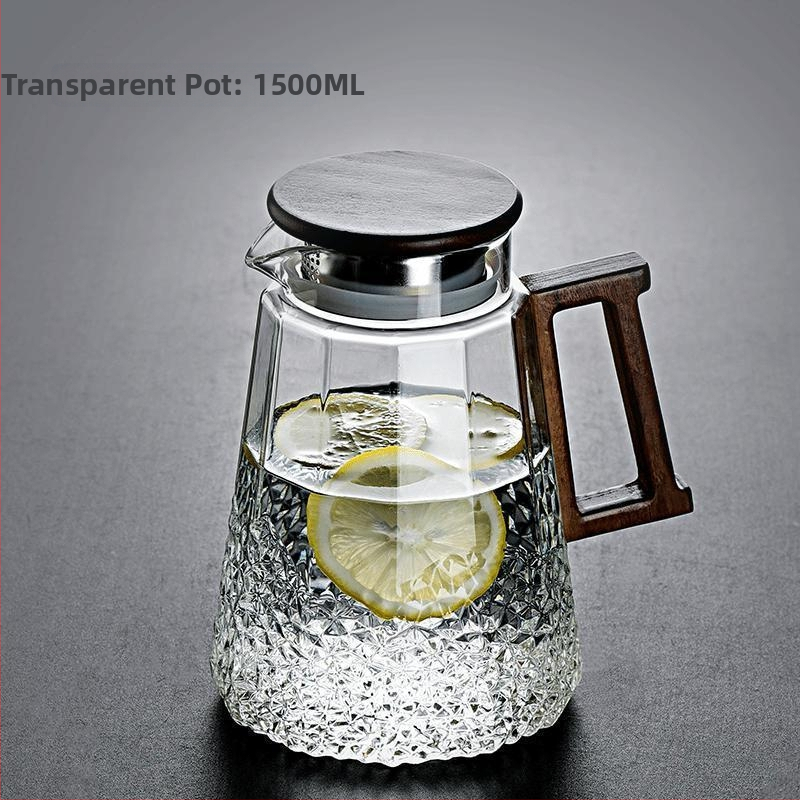 Independent sklenená kanvica na studenú vodu, moderný minimalistický štýl, možnosť potlače loga