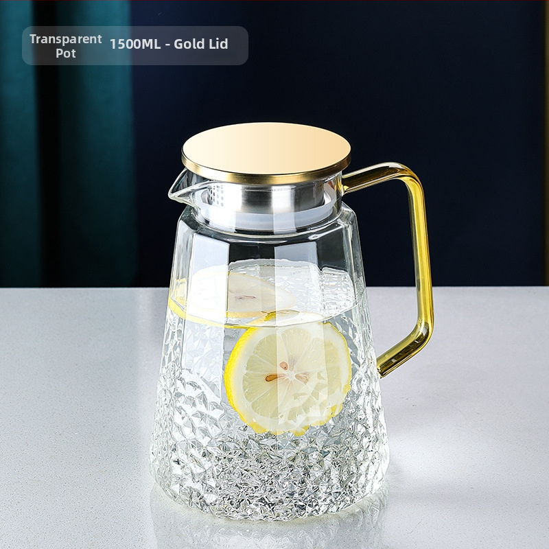 Independent sklenená kanvica na studenú vodu, moderný minimalistický štýl, možnosť potlače loga