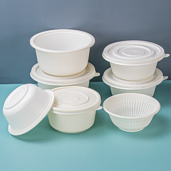 First Green bol biodegradabil din amidon de porumb, pentru o singură folosinire, formă circulară, grosime 0,5 mm, 500 buc./carton