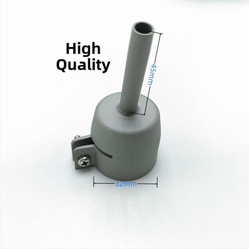 Nerezová oceľová dlhá tryska pre horúci vzduch plastového zváracieho pištoľa, kompatibilná s WP9/20/25/17/18/26, Rongqing hardware