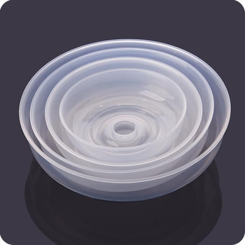 Četverodijelni set staklenih poklopaca za hladnjak i mikrovalnu, Marka Unique, Nije uvezeno, Jednostavan stil