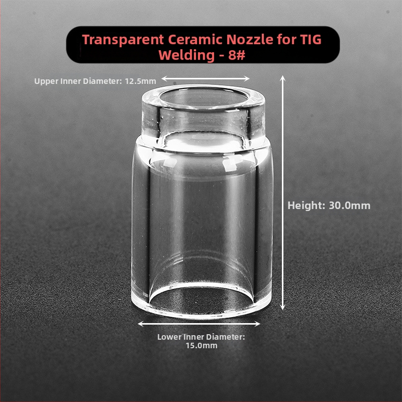 Príslušenstvo k argónovej oblúčovej zváračke WP-17/18/26 — priehľadná ochranná krytka a porcelánová tryska