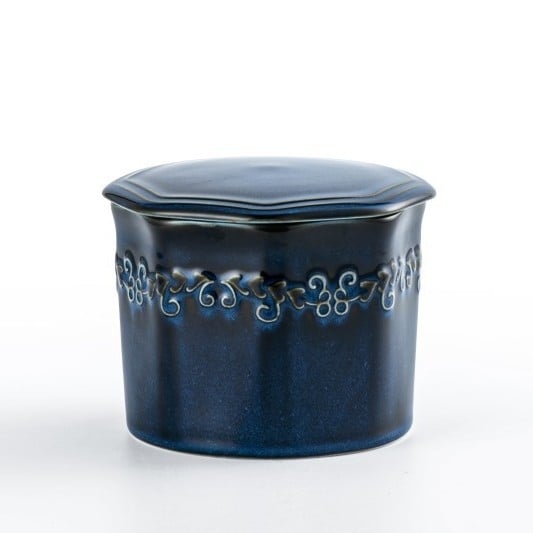 Полигонална керамична чиния за масло със запечатан буркан за сирене — западен стил, лого отпечатано, персонализация достъпна