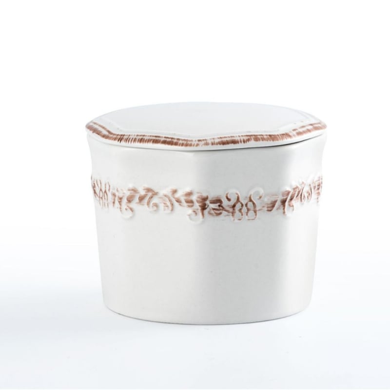 Полигонална керамична чиния за масло със запечатан буркан за сирене — западен стил, лого отпечатано, персонализация достъпна