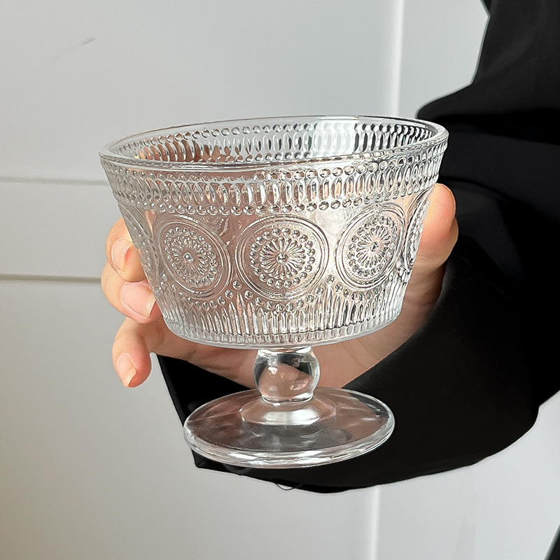 Miska za deserte s motivom Silk Flower, kružnog oblika, uzorak 69850, opće namjene, nije pogodna za mikrovalnu, idealan poslovni poklon