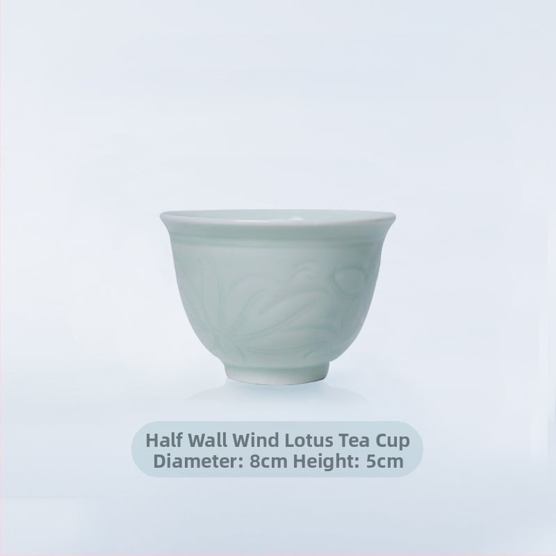 Kézzel készített kerámia étkészlet gravírozott virágos mintával, underglaze felülettel, kínai stílusú, könnyű luxus retro