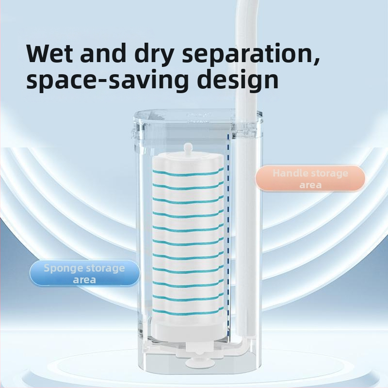 Jednorazová kefa na toaletu pre domácu kúpeľňu, čistenie rohov bez šmúh (plastové štetinky)