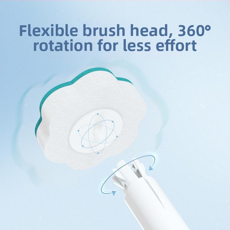 Jednorazová kefa na toaletu pre domácu kúpeľňu, čistenie rohov bez šmúh (plastové štetinky)