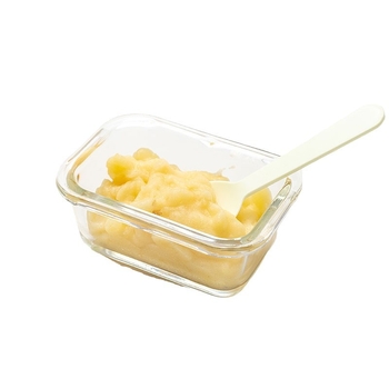 Staklena kutija za hranu za bebe od borosilikatnog stakla, pravokutnog oblika, dvostruki sloj, mikrovalna kompatibilna, zdjela za paru jaja, kapacitet 300–800 ml