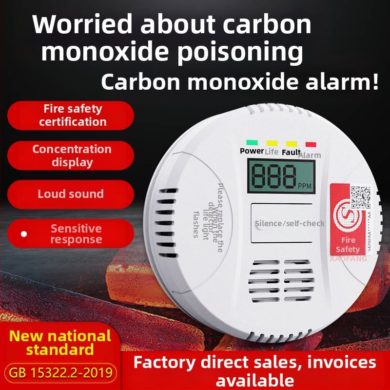 Detektor DFA PS-8093 monoxid de carbon, detecție 360°, acoperire 30 m², alimentare DC3V