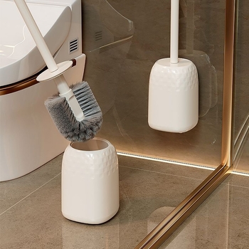 JOHJI Set četkica za WC s dugim držalom, bez bušenja, bez mrtvog kuta, plastično, Taizhou Zhejiang