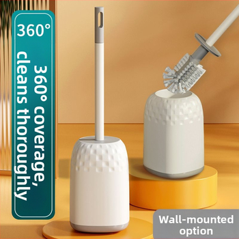 JOHJI Set četkica za WC s dugim držalom, bez bušenja, bez mrtvog kuta, plastično, Taizhou Zhejiang